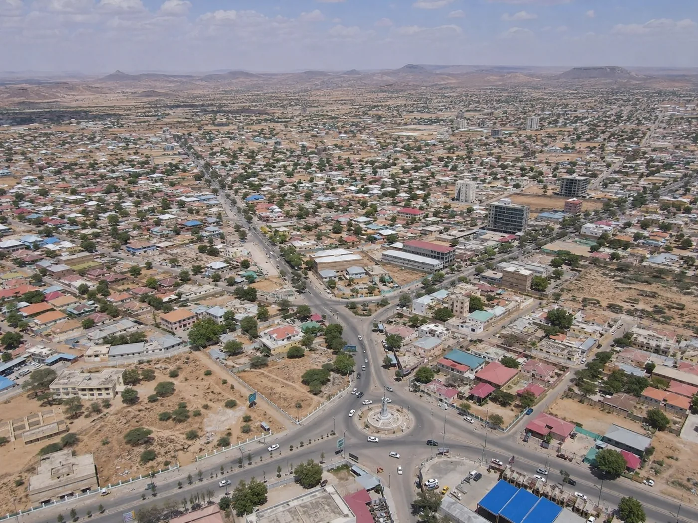 Aerial view of Hargeisa, Somaliland